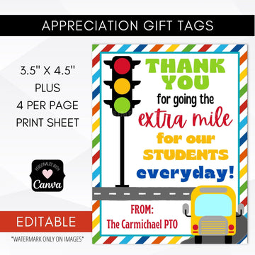 Bus driver gifts end of year